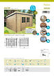SOLID - Abri jardin Riom bois - Naturel - L.298xH.212xP.238cm - vignette
