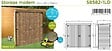 SOLID - Armoire de rangement en bois S8582-1LD - vignette