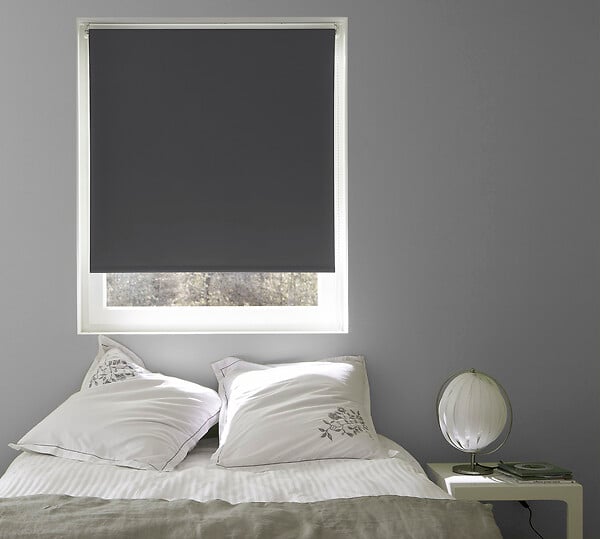 VCREATIONS - Store enrouleur occultant gris 90x185cm - large