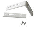 MADECO - Équerres murales réglables - Métal - Gris clair - Lot de 3 - vignette