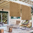 MADECO - Store enrouleur en bois tissé - Chamois - 100x250cm - vignette