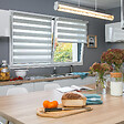 MADECO - Store enrouleur Jour-Nuit Chic - Gris - 92x160cm - vignette