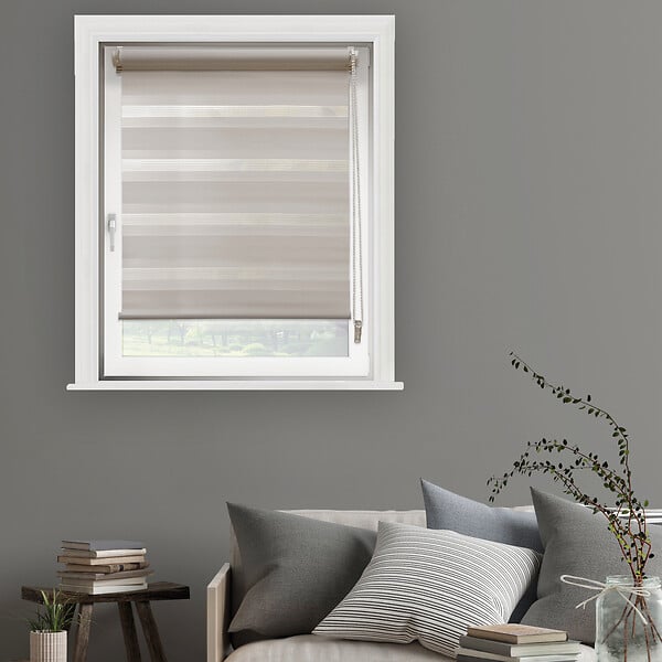 MADECO - Store enrouleur Jour-Nuit - Taupe - L.42xH.250cm - large