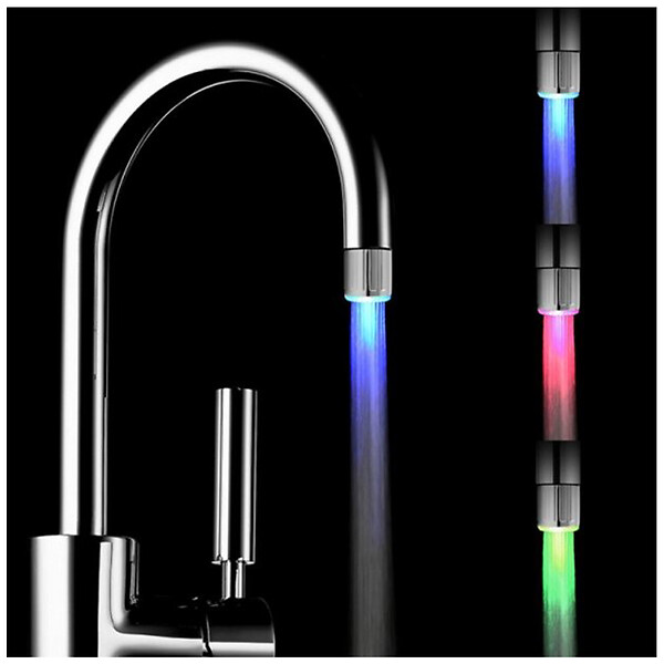 ECOPERL - Mousseur Led 3 couleurs 8,0 litres-min M24x100+F22 Economie d'eau 50% - large