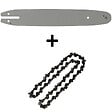 GT GARDEN - Guide 12 pouces (30 cm) avec chaîne 44 maillons pour multifonction 4 en 1 et outil sur perche - vignette