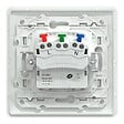 SCHNEIDER ELECTRIC - Ovalis Monobloc Prise de courant 2P+T affleurante bornes auto Blanc - vignette