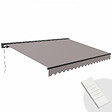 OVIALA - Store banne électrique 4x3m en aluminium taupe - Ouessant - vignette