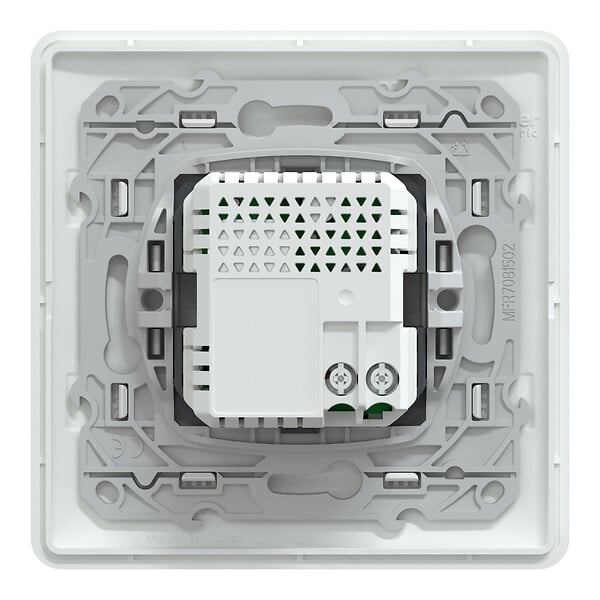 SCHNEIDER ELECTRIC - Ovalis - Monobloc - Double chargeur USB A+C 12W - Blanc - large