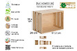 ASTIGARRAGA KIT LINE - Caisse pin massif Home Box non vernis - H.38,4xL.51,2xP.28cm - vignette