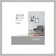 NIELSEN - Cadre aluminium 22x22 Argent Mat - Passe-partout 14x14 - vignette