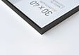 NIELSEN - Cadre Aluminium NIELSEN 22x22 Noir avec Passe Partout Ouverture 14x14 - vignette