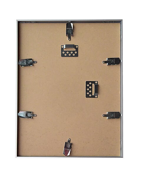 NIELSEN - Cadre Aluminium 22x22 Blanc brillant, Passe Partout Ouverture 14x14 - large