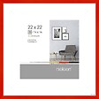 NIELSEN - Cadre aluminium 22x22cm - Rouge - Passe-partout 14x14cm - vignette