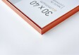 NIELSEN - Cadre aluminium 22x22cm - Rouge - Passe-partout 14x14cm - vignette