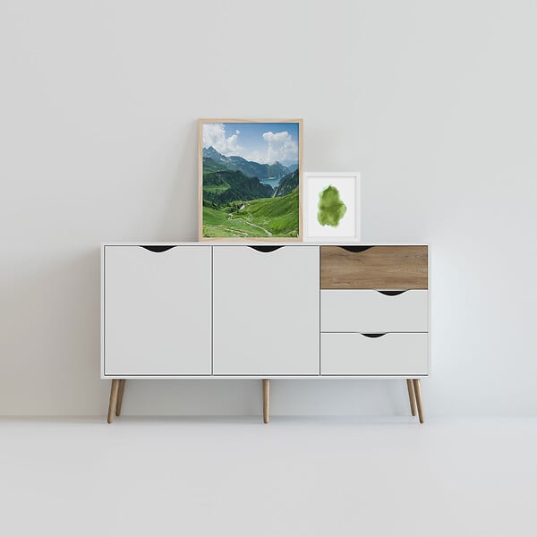 NIELSEN - Cadre bois NIELSEN APOLLON blanc 50x70cm - large