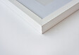 NIELSEN - Cadre Bois NIELSEN 21x29.7 Blanc avec Passe Partout 1 Ouverture 15x20 - vignette