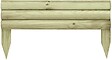 CENTRALE BRICO - Bordure à planter Minitraverse bois naturel, H.30 x L.55 cm - vignette