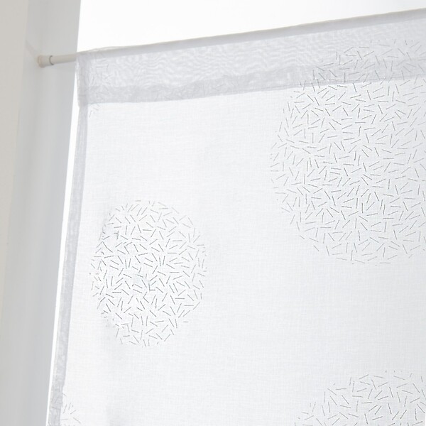 CENTRALE BRICO - Paire de vitrages transparent blanc l.45 x H.120 cm - large