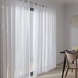 CENTRALE BRICO - Voilage transparent, Chic blanc l.300 x H.240 cm - vignette