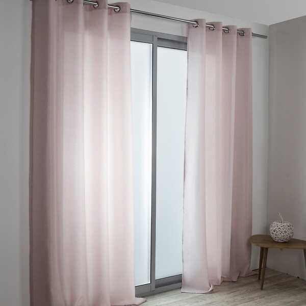 CENTRALE BRICO - Rideau 140x250cm copenhague rose - large