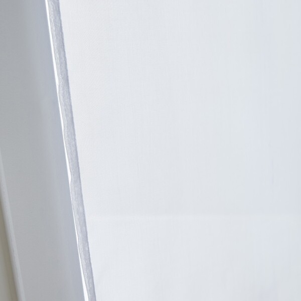 CENTRALE BRICO - Paire de vitrages transparent, Idealis blanc l.60 x H.160 cm - large