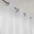 CENTRALE BRICO - Voilage transparent blanc l.140 x H.240 cm - vignette