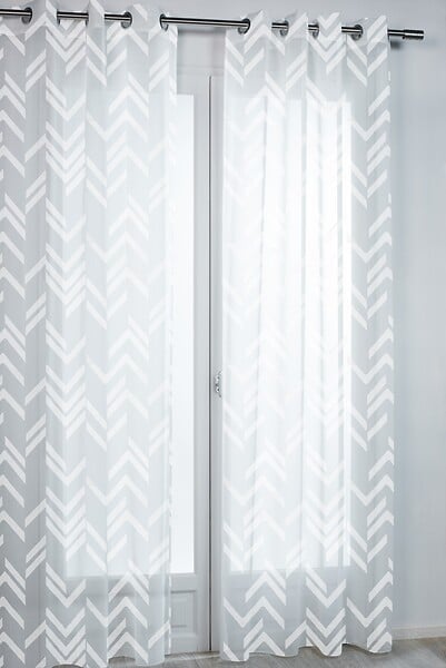 CENTRALE BRICO - Voilage transparent, Tequila blanc l.140 x H.240 cm - large