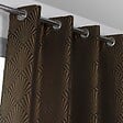 CENTRALE BRICO - Rideau tamisant, Tilda noir et doré l.140 x H.260 cm - vignette