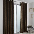 CENTRALE BRICO - Rideau tamisant, Tilda noir et doré l.140 x H.260 cm - vignette