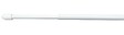 CENTRALE BRICO - 2 barres Rondes Diam. 7 mm blanc brillant 50/80 cm acier - vignette