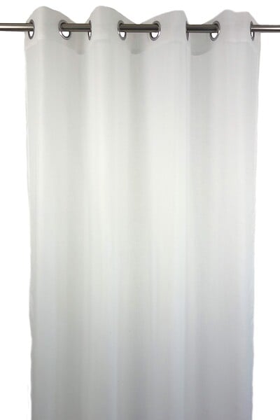 CENTRALE BRICO - Voilage tamisant, Niagara blanc-blanc n°1 l.140 x H.260 cm - large