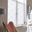 CENTRALE BRICO - Paire de vitrages tamisant, Cosmos blanc/argent l.60 x H.120 cm - vignette