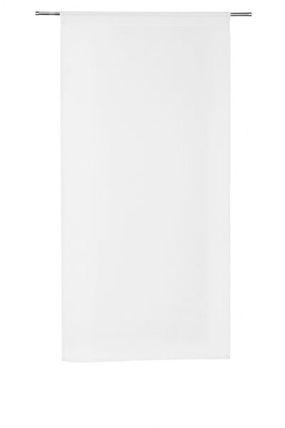 CENTRALE BRICO - Paire de vitrages tamisant, Leo blanc-blanc n°0 l.60 x H.180 cm - large