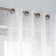CENTRALE BRICO - Voilage tamisant, Amber blanc/or l.140 x H.250 cm - vignette