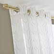 CENTRALE BRICO - Voilage tamisant, Amber blanc/or l.140 x H.250 cm - vignette