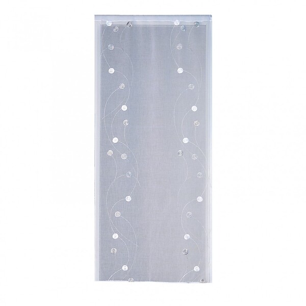 CENTRALE BRICO - Vitrage tamisant, Orion gris/argent l.90 x H.210 cm - large