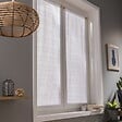 CENTRALE BRICO - Paire de vitrages tamisant, Lola blanc l.60 x H.120 cm - vignette