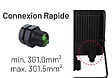 ARLUX - Projecteur mural KREON 2 - IP44, 30W, 4000K, 3000lm, Noir - Détecteur IR - vignette