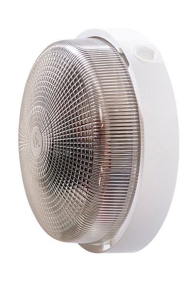 CENTRALE BRICO - Hublot E27, sans ampoule, rond, blanc - large