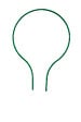 NORTENE - Tuteur arceau plastique Plast Arc vert - 32,5 x 44,5 cm - polypropylène - vignette