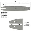 GT GARDEN - Guide 12 pouces (30 cm) avec lot de 3 chaînes 44 maillons pour multifonction 4 en 1 et outil sur per - vignette