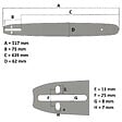 GT GARDEN - Guide 18 pouces (45 cm) pour tronçonneuse - vignette