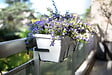 CENTRALE BRICO - Support jardinière extensible anthracite - 44 à 65x18 cm - Acier époxy - vignette