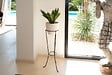 CENTRALE BRICO - Colonne fer vieilli H. 78 pour pot 24-26 cm - Acier époxy - vignette