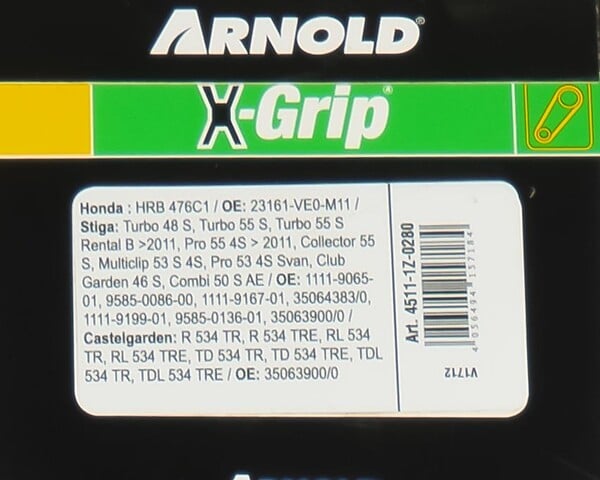 CENTRALE BRICO - Courroie trapézoïdale X-Grip V de type Z 28 - large