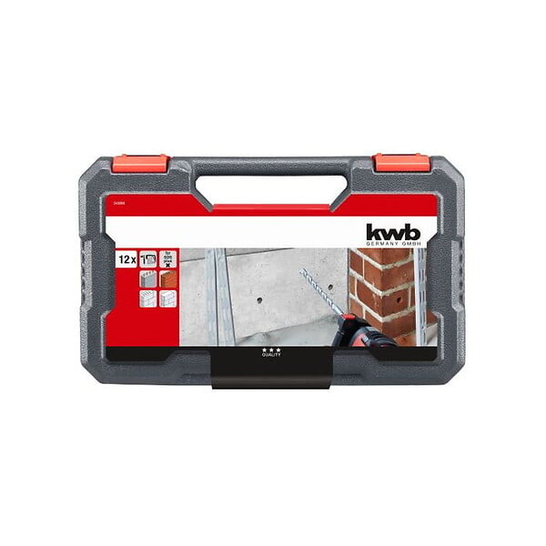 CENTRALE BRICO - Jeu de 12 mèches SDS PLUS - large