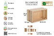 ASTIGARRAGA KIT LINE - Caisse pin massif Home Box - H.38,4xL.16,5xP.28cm - vignette