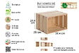 ASTIGARRAGA KIT LINE - Caisse pin massif Home Box non vernis  38,4x25,6x28cm - vignette