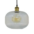 C-CREATION - Suspension Chambret - Verre strié - Transparent - 7W - vignette