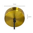 C-CREATION - Suspension Chambret - Verre strié - Transparent - 7W - vignette